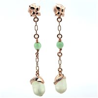 Pendientes Lucos Mujer in Plata Quarzo ESOR E34.VERD.BIANC